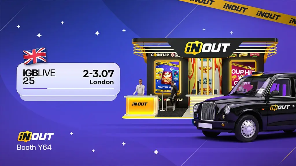 InOut Games Heading to iGB L!VE 2025 in London